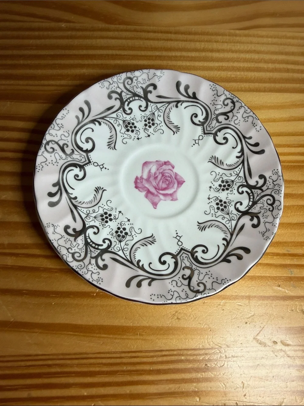 Rare Althorp Fine Bone China Princess Diana Rose Teacup Saucer Set